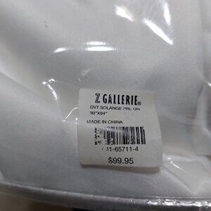 Z Gallerie DVT Solange PRL Queen duvet 90 X 94 WHITE SUPER SOFT MATERIAL COMFY